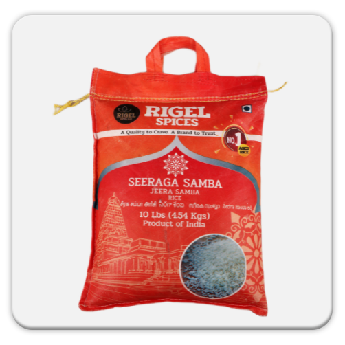 Seeraga Samba Rice 5kg Aromatic Aged Short Grain Rice